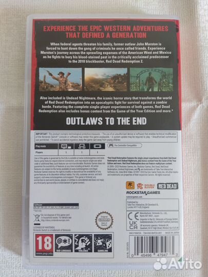 Red Dead Redemption / switch версия