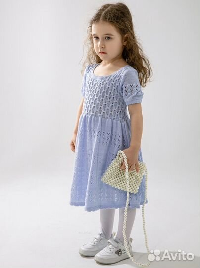 Вязаное платье детское