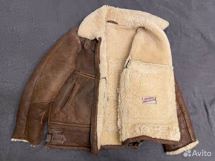 Дубленка натуральная мужская авиатор