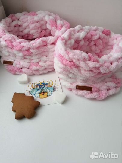 Снуд в один оборт взрослый и детский