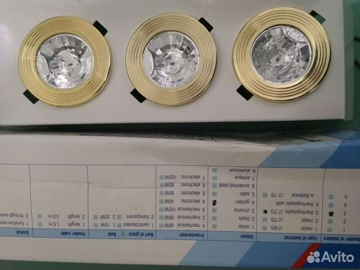 Светильник мебельный