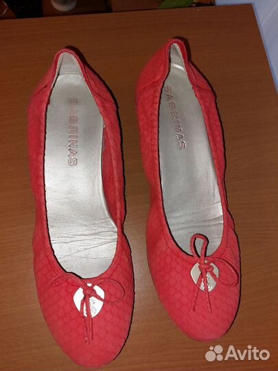 Балетки натуральная замша,Испания, размер 39