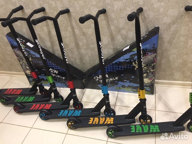 Трюковый самокат на литье, новый