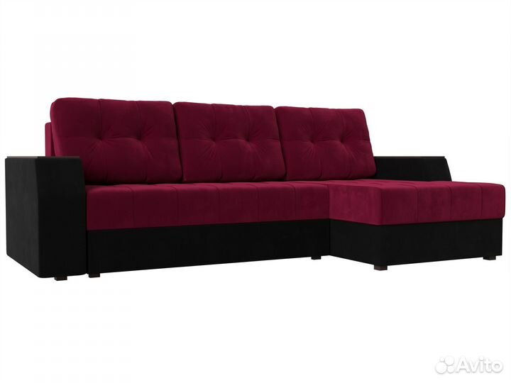 Угловой диван Эмир бс правый угол, Микровельвет, М