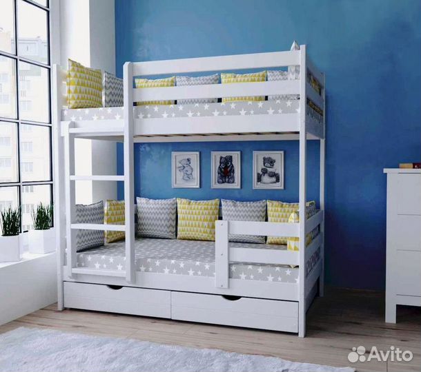 Детская двухярусная кровать