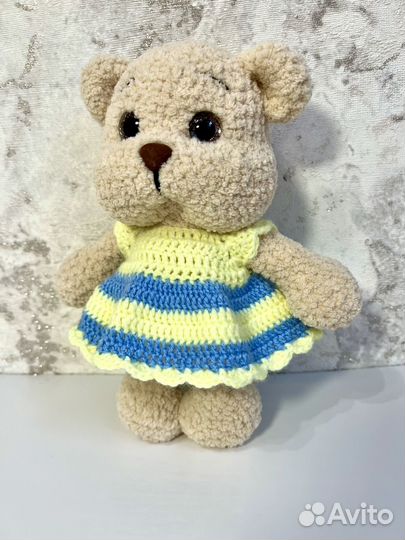 Вязаные игрушки Мишка