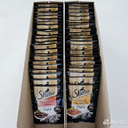 Влажный корм для кошек Sheba 50шт