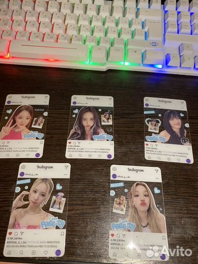 Карты gidle lnstagram