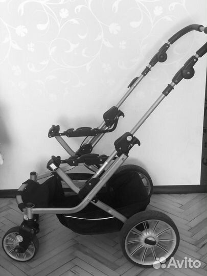 Коляска 2 в 1 teutonia с маскитным чехлом, чехлом