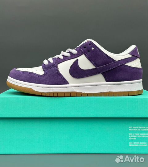 Женские Кеды Nike Dunk Low SB 'Purple Suede'