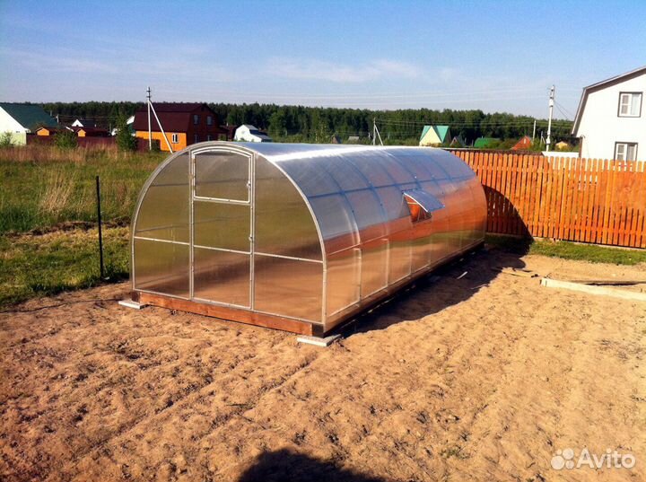 Теплица 4м. (Доставка Бесплатно) из поликарбоната