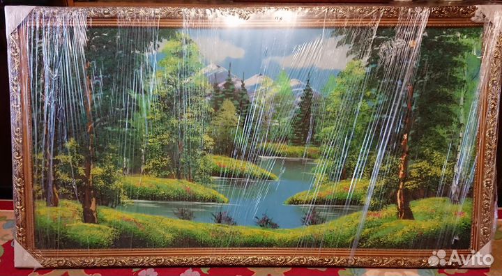 Картина из уральских самоцветов