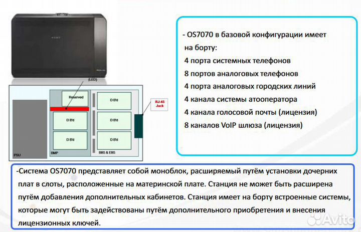 Атс Samsung OfficeServ 7070 и Платы расширения
