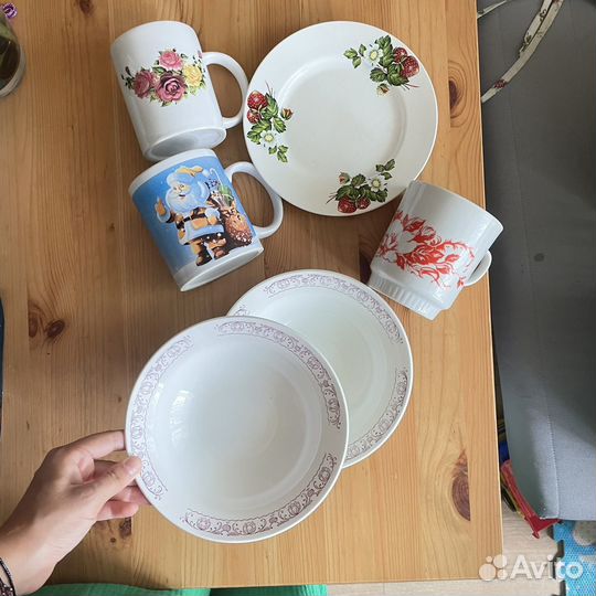 Набор посуды тарелка кружки чашки