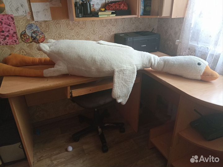 Мягкая игрушка гусь обнимусь