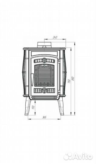 Отопительная печка Маэстро