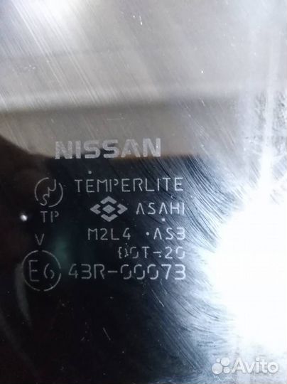 Стекло двери задней левой Nissan Murano Z50 2004-2