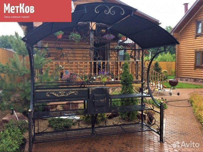 Мангал с крышей