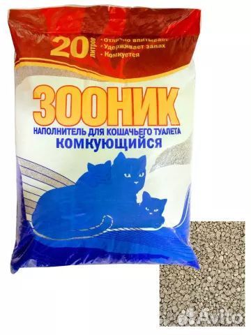 Наполнитель зооник комкующийся