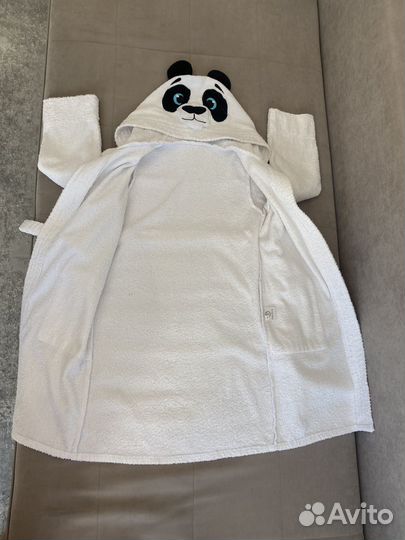 Детский махровый халат с пандой Fluffy Bunny