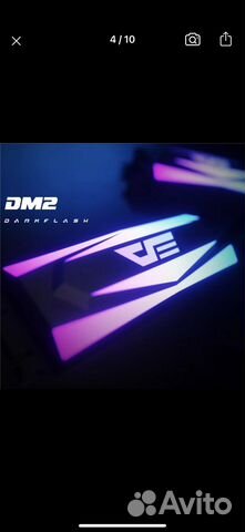 Радиатор охлаждения ssd m.2 RGB подсветкой