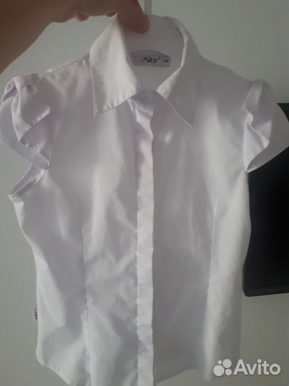 Школьная блузка(белая) 128