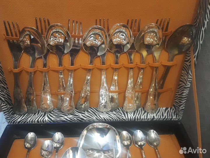 Набор столовых приборов посеребрение Германия