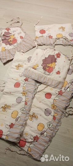 Мягкие бортики для детской кроватки