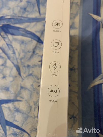 Кабель thunderbolt 3/4 длинна 1,2 м