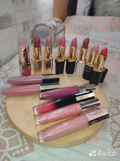 Блески помады для губ L'oreal, Maybelline, rimmel