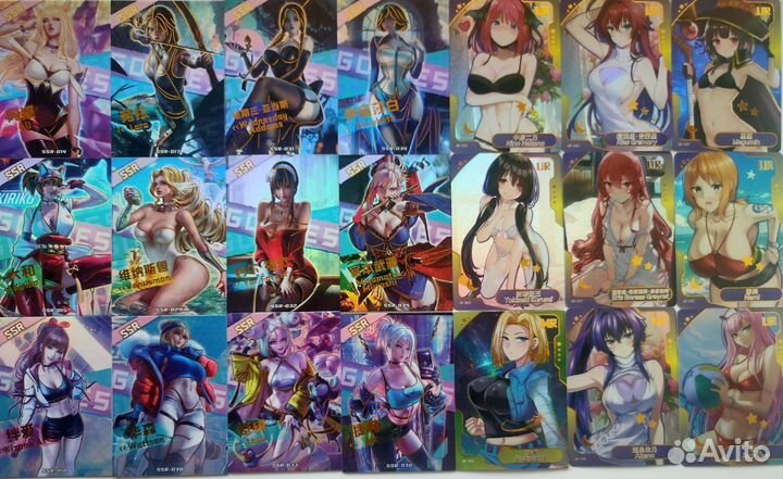 Лот карточек по заказу - тян, сенпай