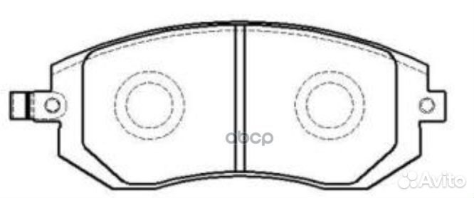 Колодки тормозные subaru forester 01/impreza 0