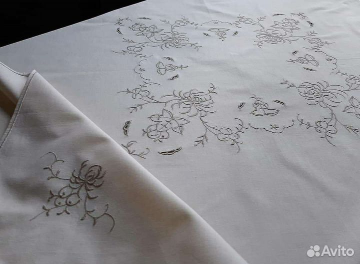 Скатерти винтаж вышивка мадейра