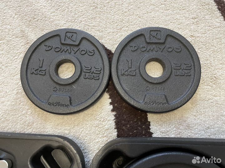 Набор гантелей в кейсе Domyos 20 кг