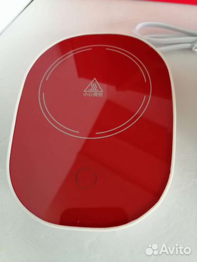 Красная кружка с подогревом в подарочной упаковке