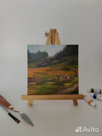 Этюд пейзаж маслом