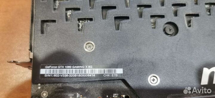 Видеокарта msi gtx 1080 gaming 8gb