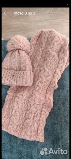 Комплект шапка и снуд для девочки