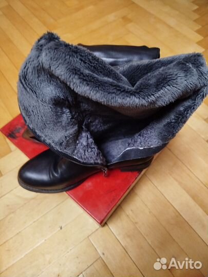 Сапоги женские зимние ботфорты