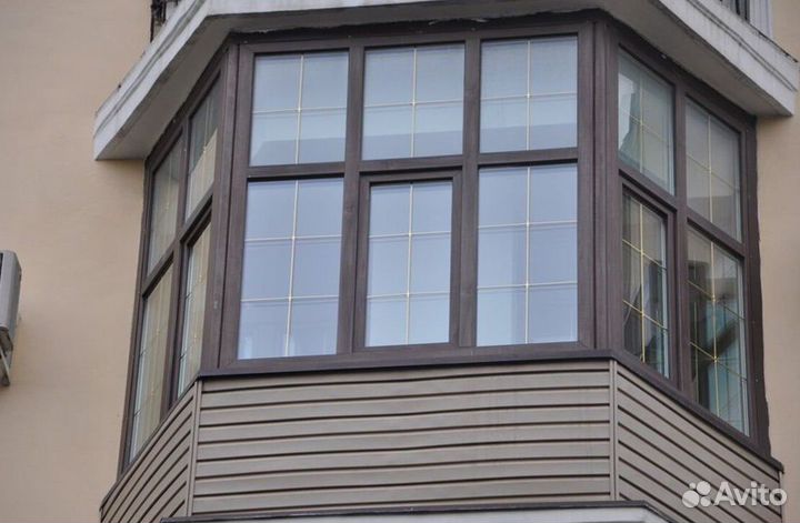 Остекление балконов и лоджий под ключ F8867