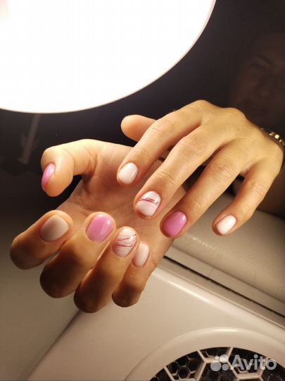 Маникюр наращивание ногтей