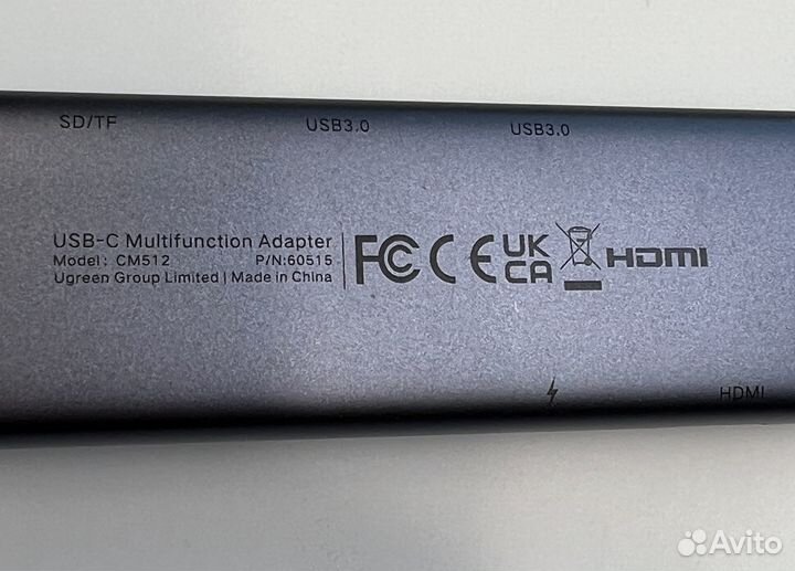 Адаптер ugreen CM512 (60515) USB-C