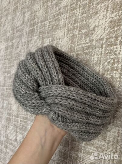 Повязка на голову тёплая