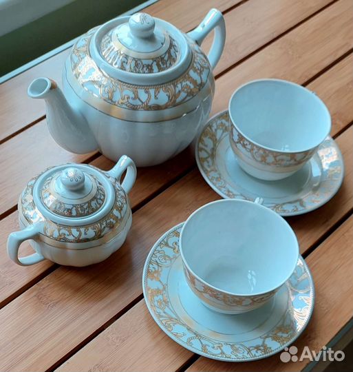 Фарфор натуральный кофейный чайный набор
