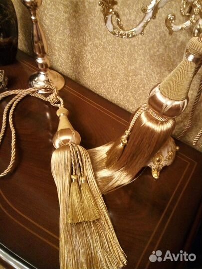 Кисти подхваты для портьер Gold Shic. Новые