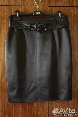 Новая юбка-карандаш с ремнем, 46р