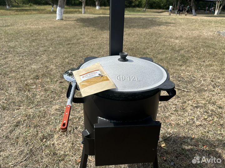 Комплект печь премиум и казан 12 л