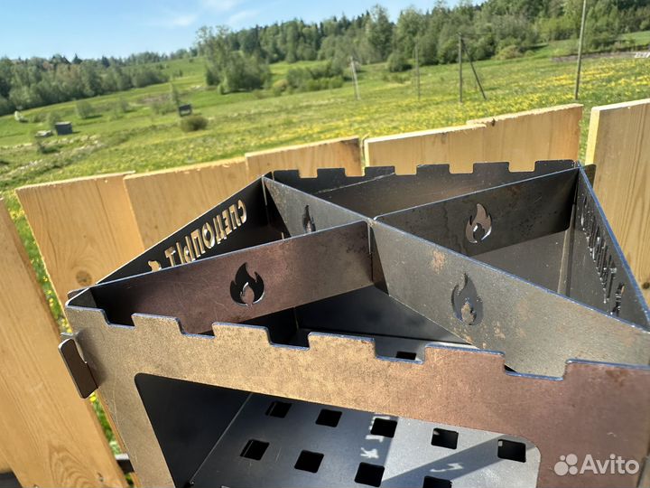 Щепочница печь походная разборная