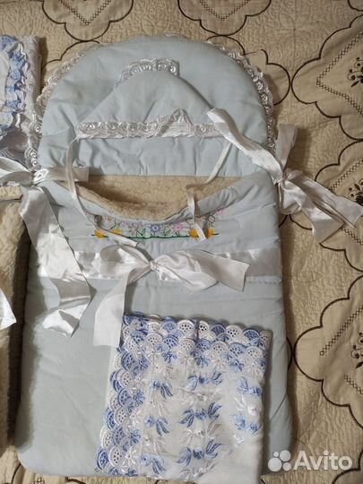 Конверт на выписку зимний для мальчика