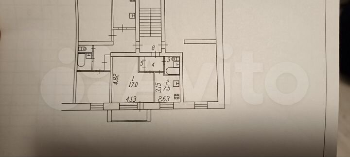 1-к. квартира, 31,7 м², 3/5 эт.